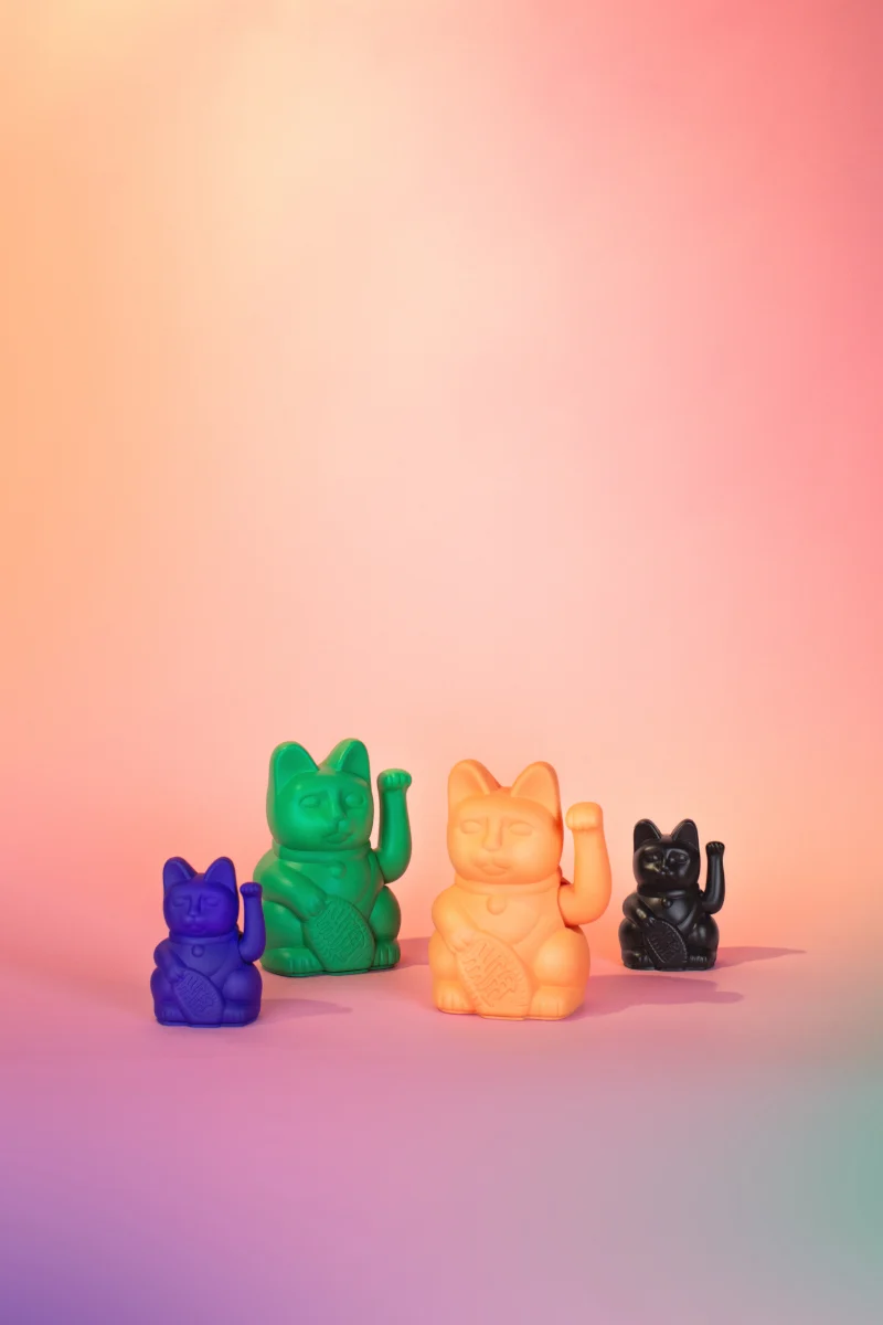Donkey Products Lucky Cat Mini Winkekatze violet 10cm