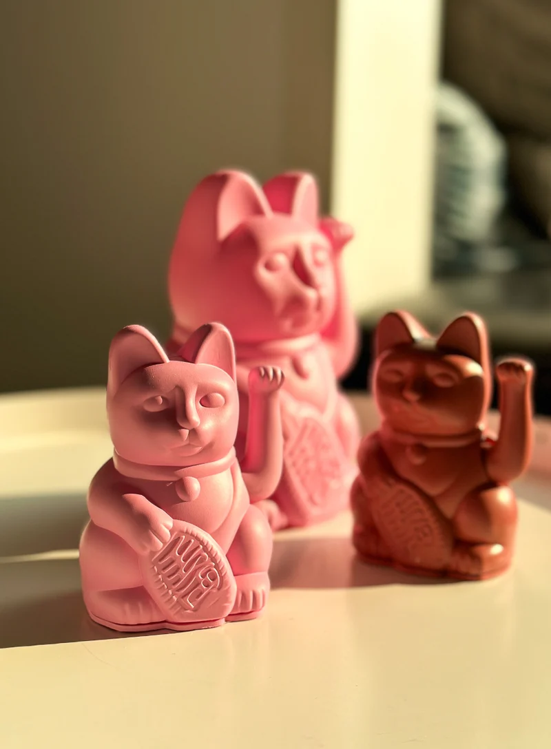 Donkey Products Lucky Cat Mini Winkekatze rosa 10cm