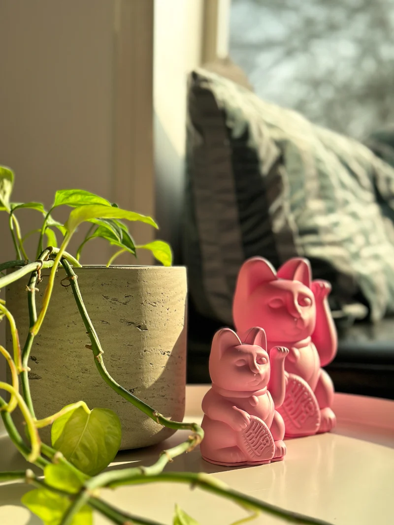 Donkey Products Lucky Cat Mini Winkekatze rosa 10cm