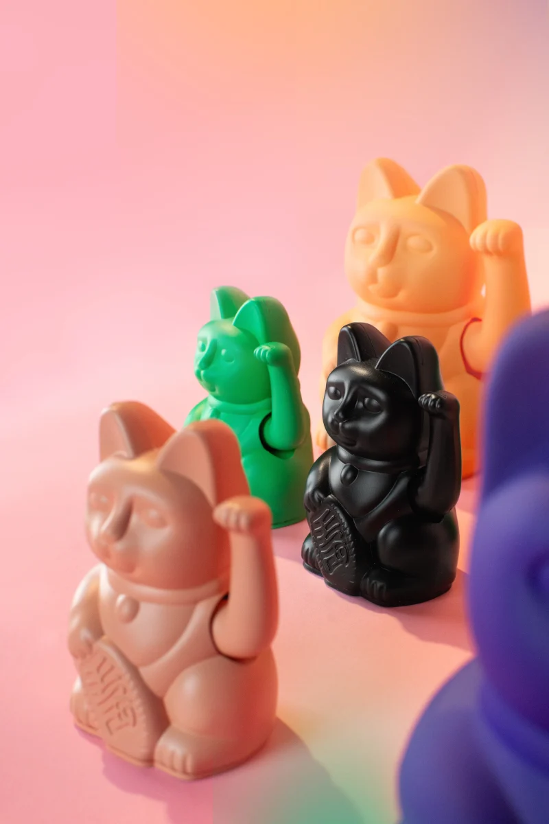 Donkey Products Lucky Cat Mini Winkekatze rosa 10cm