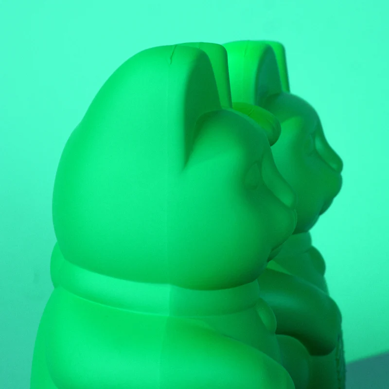 Donkey Products Lucky Cat Classic Winkekatze vivid green 15cm