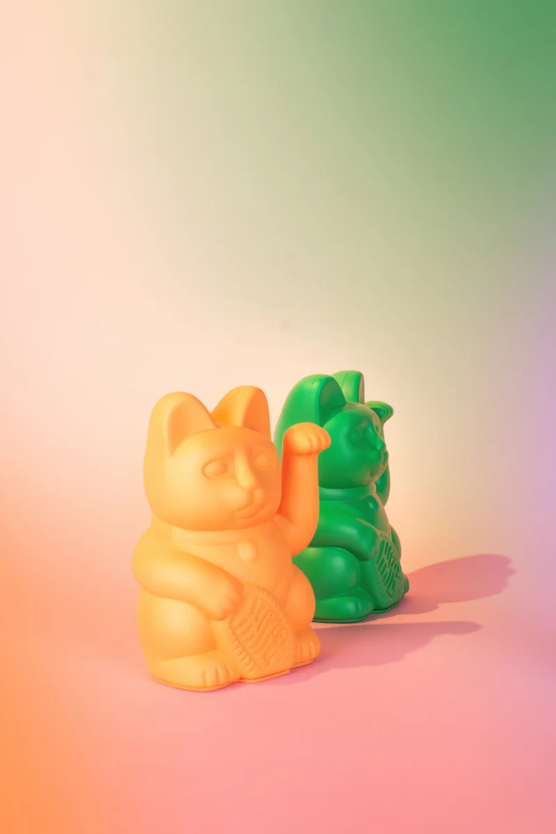 Donkey Products Lucky Cat Classic Winkekatze peach 15cm