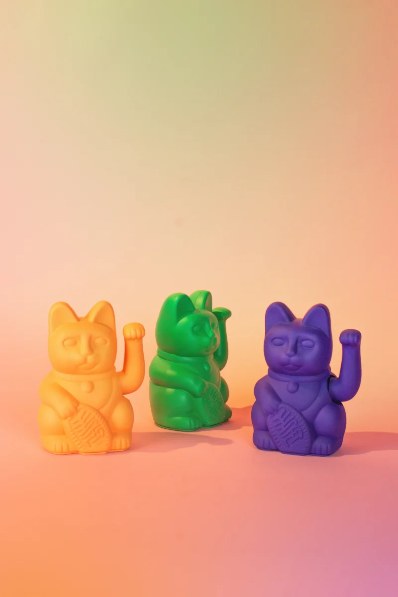 Donkey Products Lucky Cat Classic Winkekatze peach 15cm