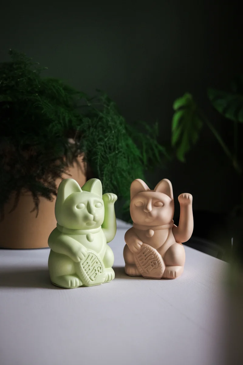 Donkey Products Lucky Cat Classic Winkekatze ocker 15cm