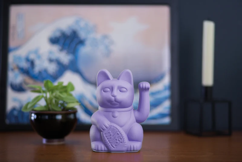 Donkey Products Lucky Cat Classic Winkekatze lila 15cm