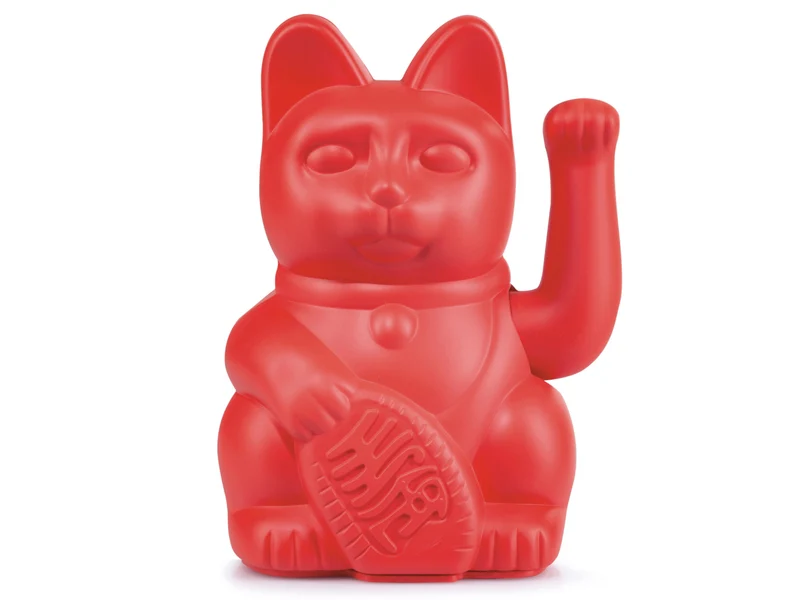 Donkey Products Lucky Cat Classic Winkekatze rot 15cm