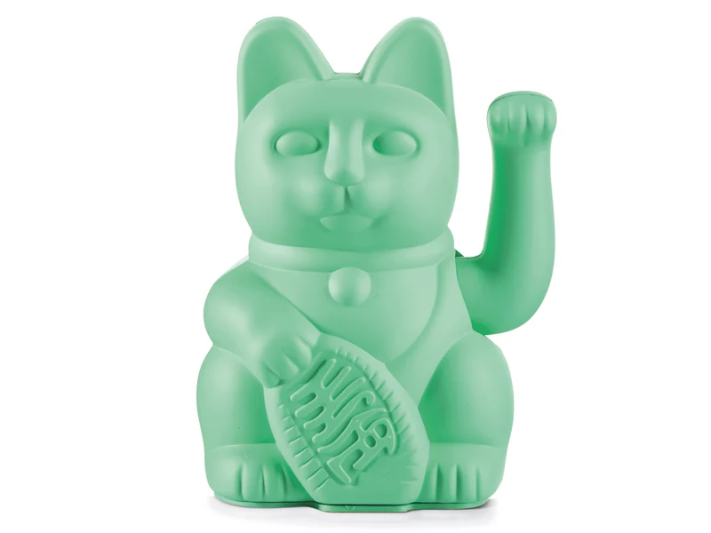Donkey Products Lucky Cat Classic Winkekatze minzgrün 15cm