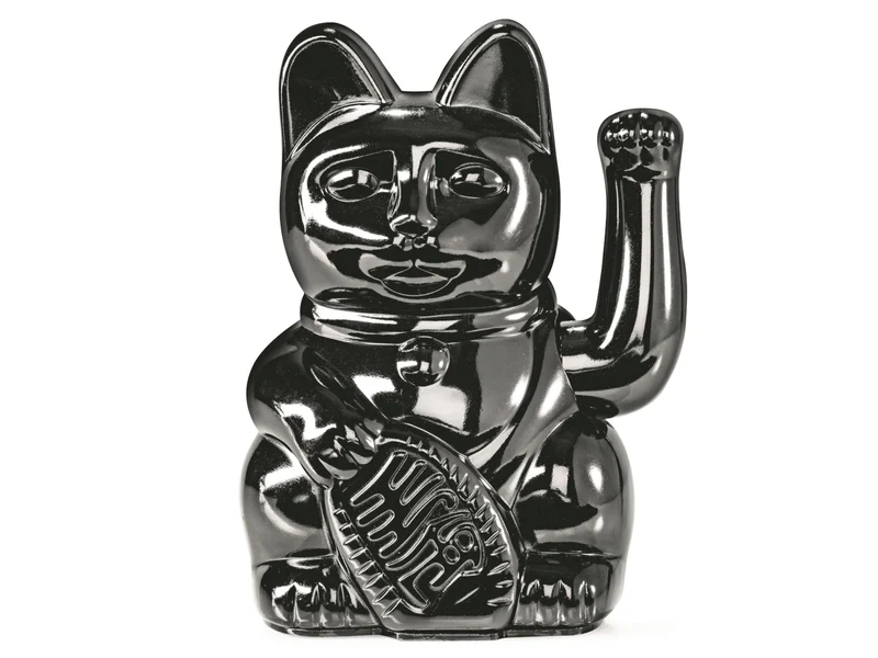 Donkey Products Lucky Cat Egypt Winkekatze schwarz 15cm