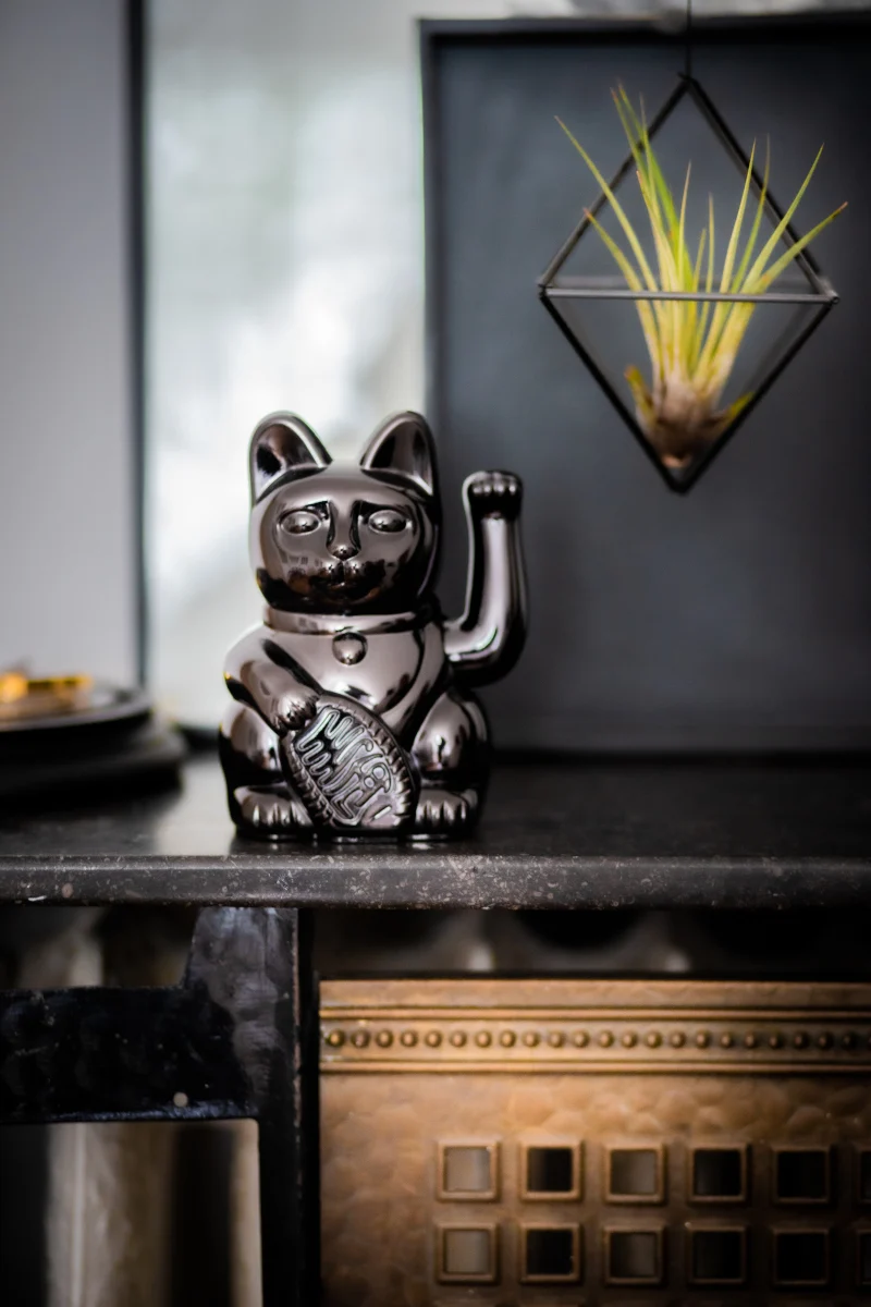 Donkey Products Lucky Cat Egypt Winkekatze schwarz 15cm