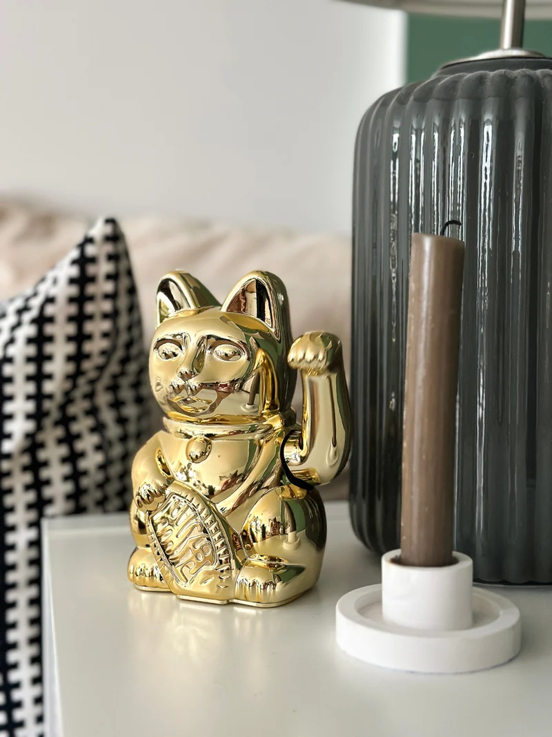 Donkey Products Lucky Cat Egypt Winkekatze gold 15cm