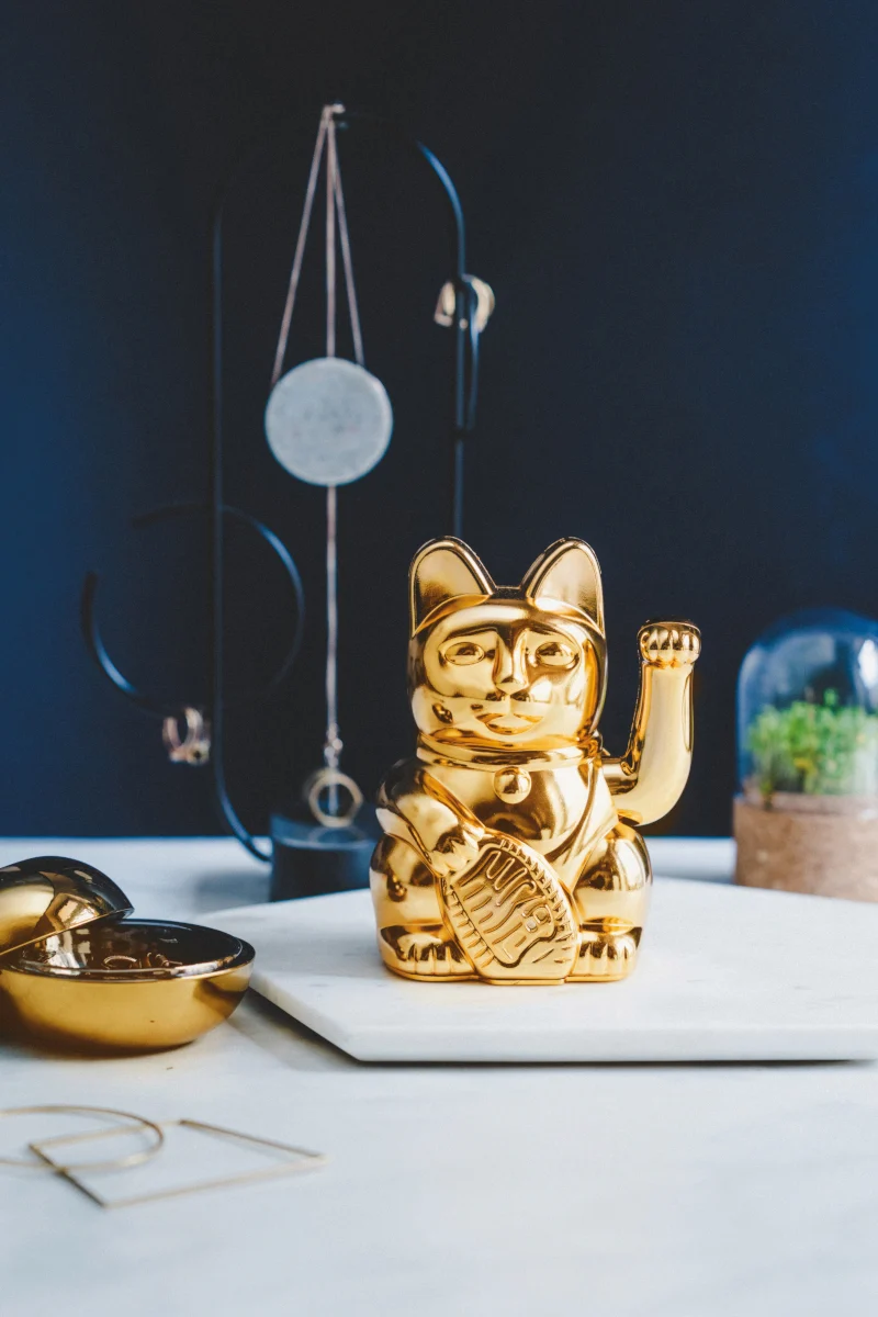 Donkey Products Lucky Cat Egypt Winkekatze gold 15cm