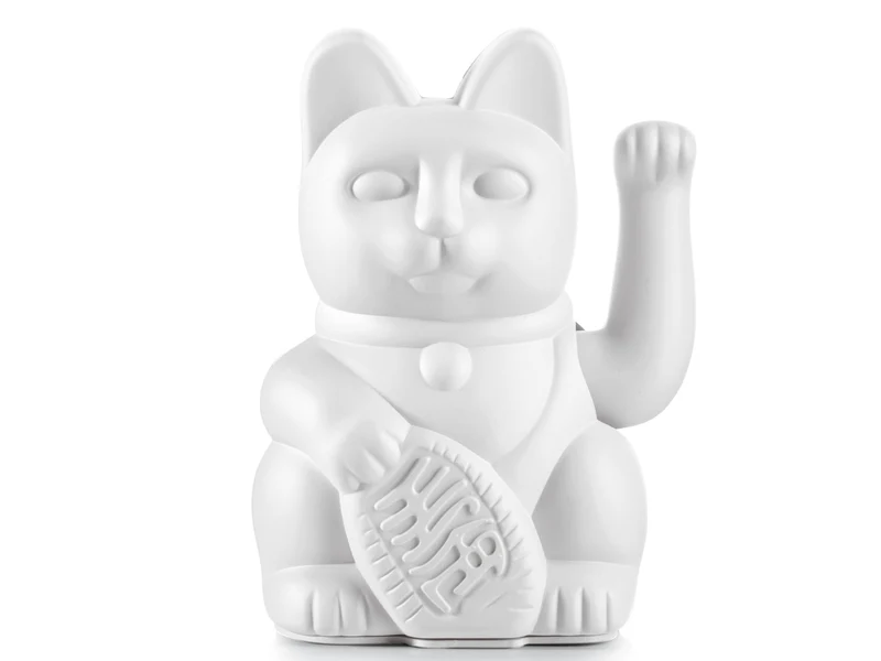 Donkey Products Lucky Cat Classic Winkekatze weiss 15cm