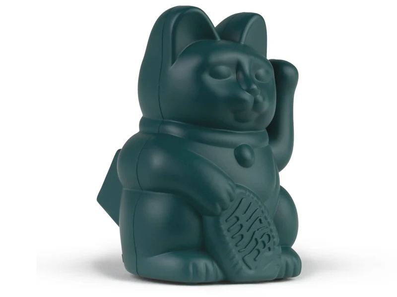 Donkey Products Lucky Cat Solar Winkekatze grün 6,5cm