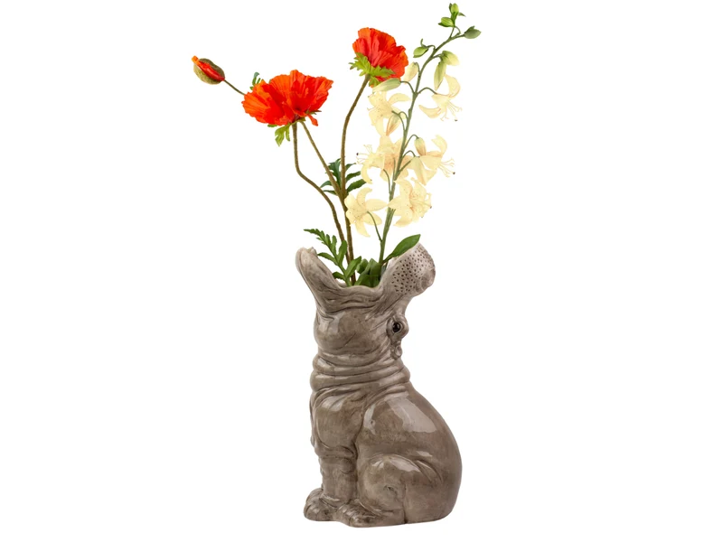 Donkey Products Hungry Hippos Vase grau 42cm