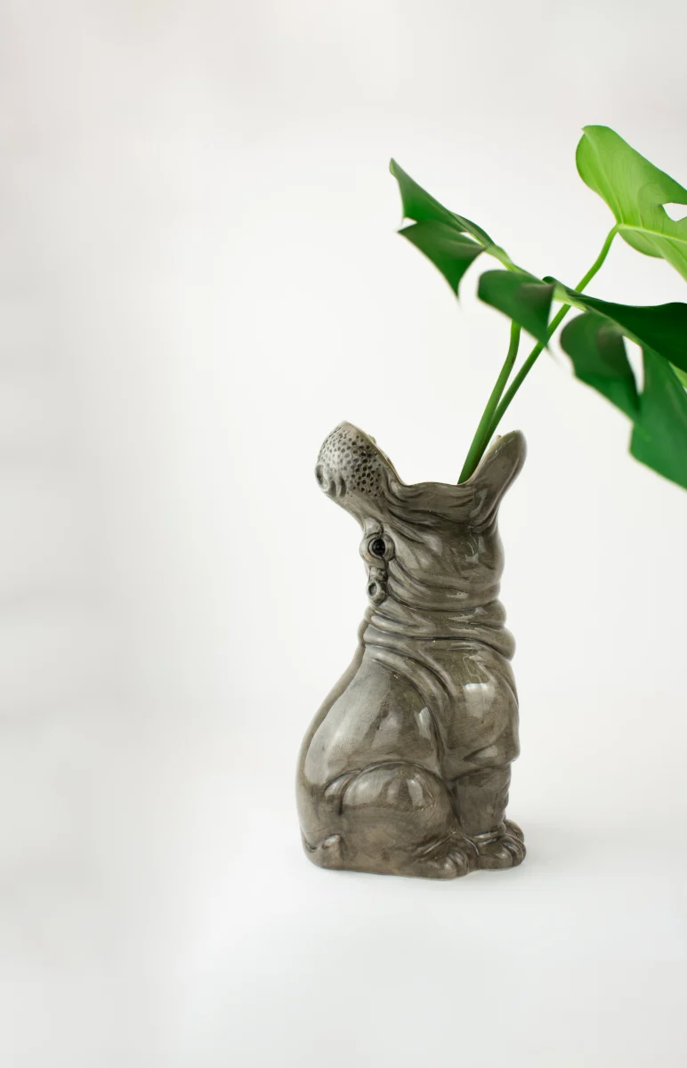 Donkey Products Hungry Hippos Vase grau 30cm