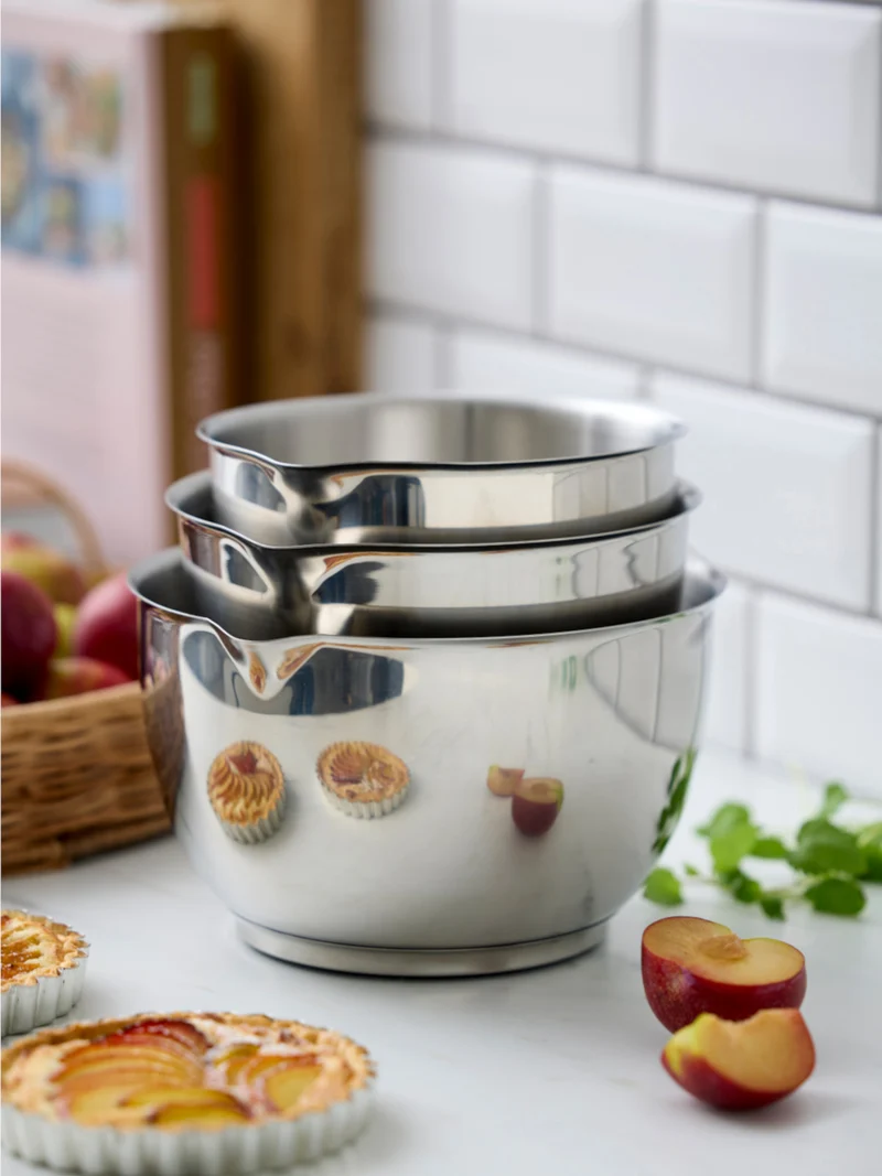 Rosti Rührschüssel Stahl 3tlg
