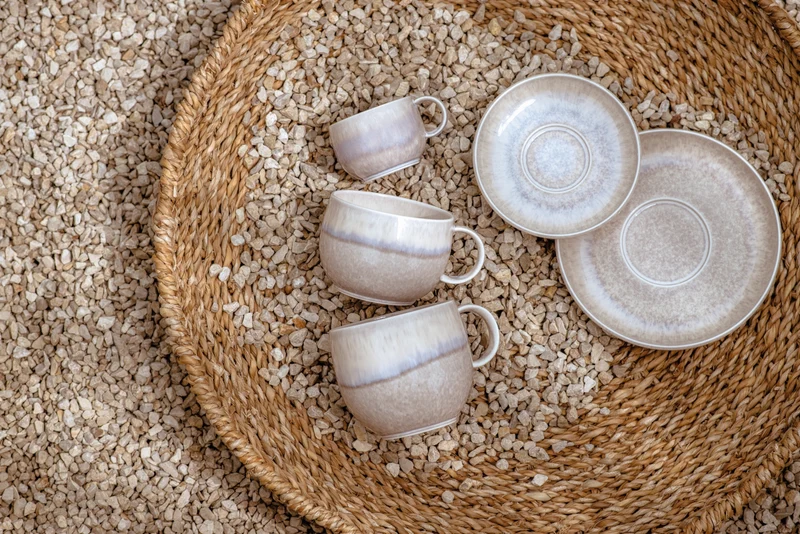 like. Villeroy & Boch Perlemor Sand Espressotasse mit Untertasse 0,06l Set6