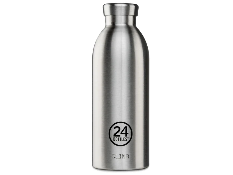 24Bottles Clima Bottle Brushed Steel 500ml