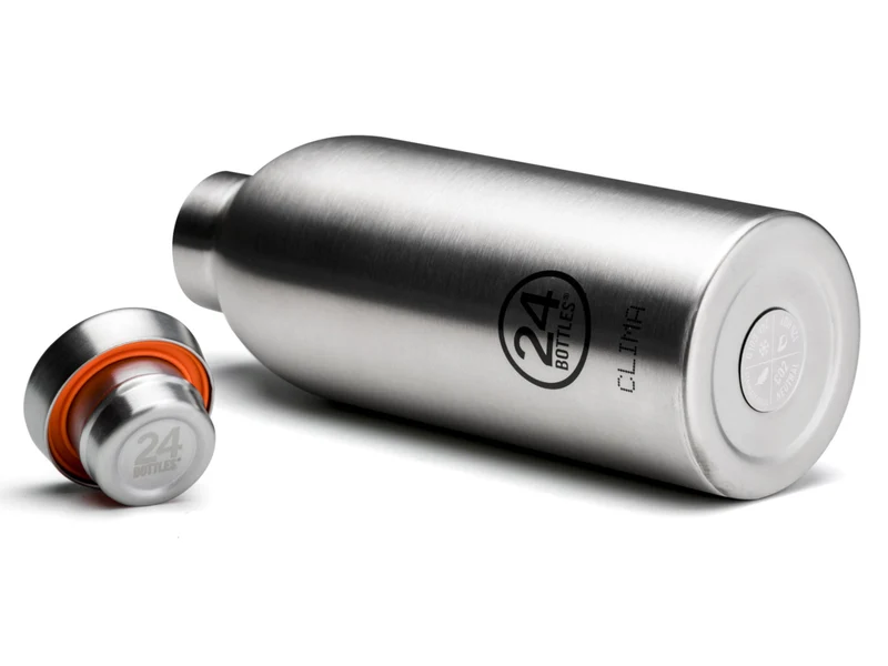 24Bottles Clima Bottle Brushed Steel 500ml