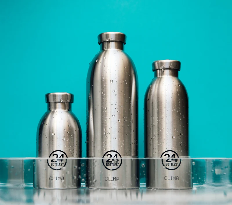 24Bottles Clima Bottle Brushed Steel 500ml