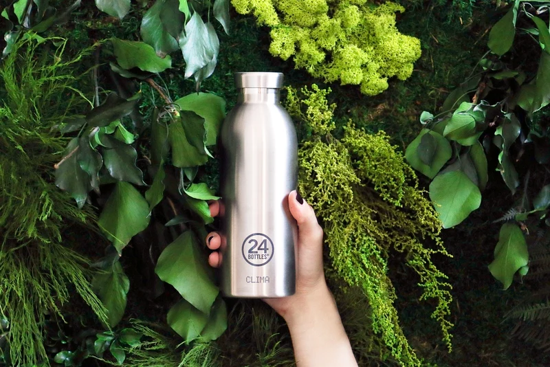 24Bottles Clima Bottle Brushed Steel 500ml