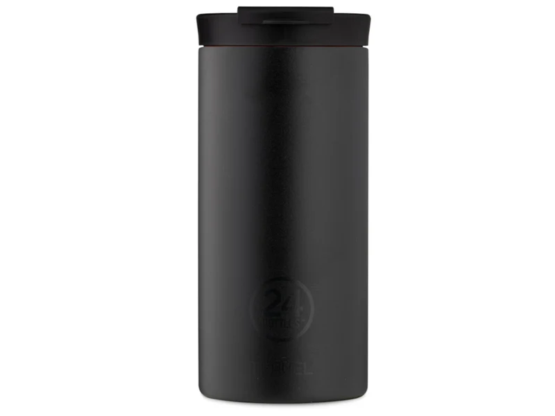 24Bottles Travel Tumbler Stone Tuxedo Black 600ml