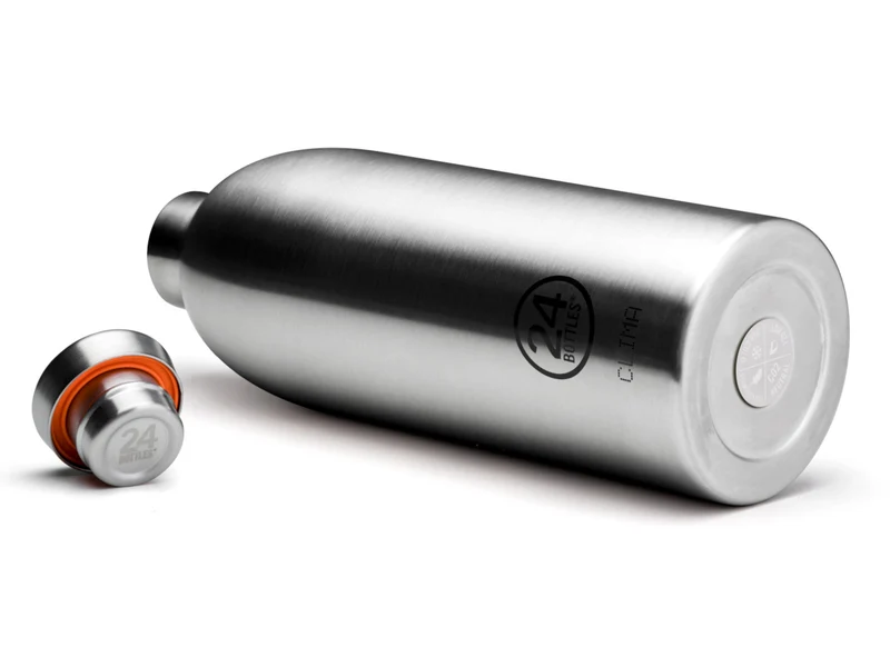 24Bottles Clima Bottle Brushed Steel 850ml