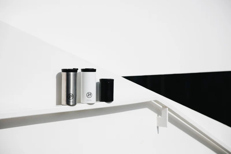 24Bottles Travel Tumbler Stone Tuxedo Black 350ml