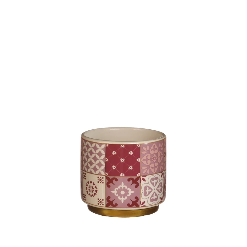 Topf Faro Ø7 h.6,5 cm rosa-fuchsie