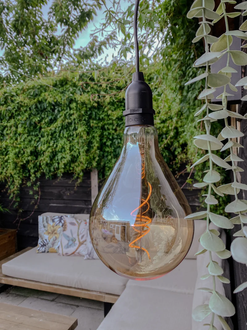 SOLAR LED RETRO LAMPE Ø13X20CM / INKL. SOCKEL/3M KABEL