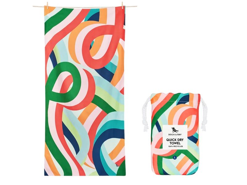 Dock & Bay Beach Towel L Fruit Loops 160x90cm