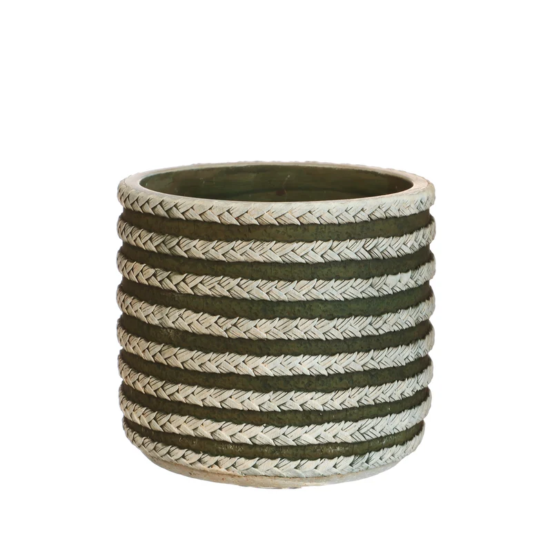 Topf Raf oliv Ø14 h.12,5 cm