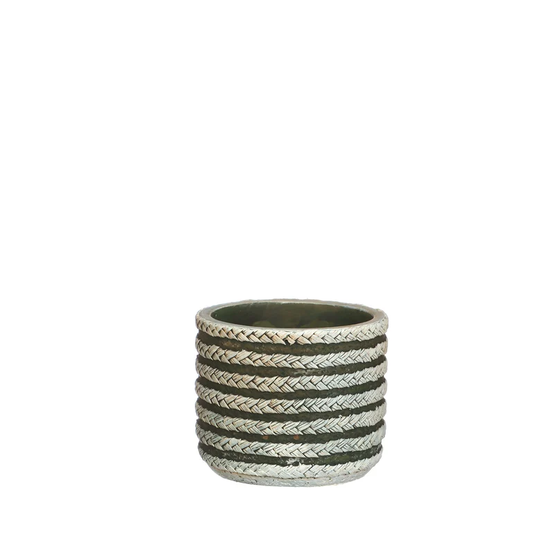 Topf Raf oliv Ø10 h.8.5 cm