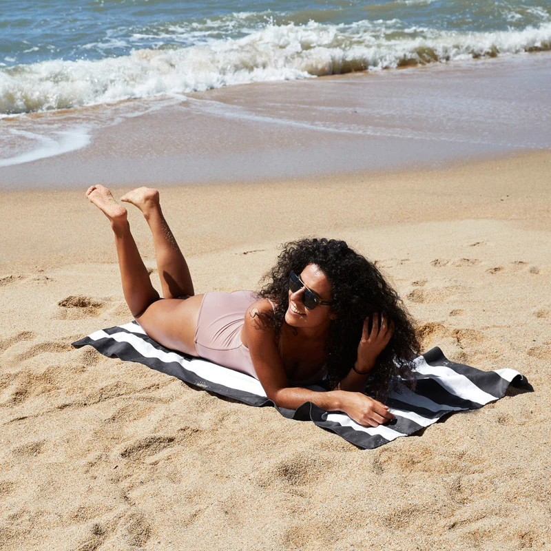 Dock & Bay Beach Towel XL Kamari Charcoal 200x90cm