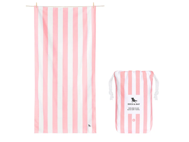 Dock & Bay Beach Towel L Malibu Pink 160x90cm