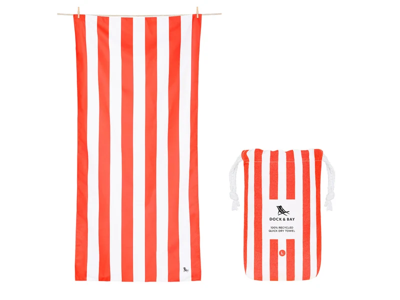 Dock & Bay Beach Towel XL Waikiki Coral 200x90cm