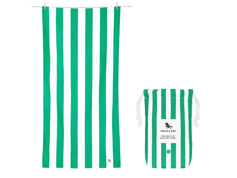 Dock & Bay Beach Towel XL Cancun Green 200x90cm