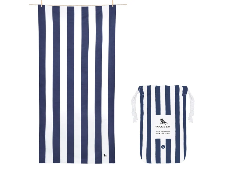 Dock & Bay Beach Towel L Whitsunday Blue 160x90cm