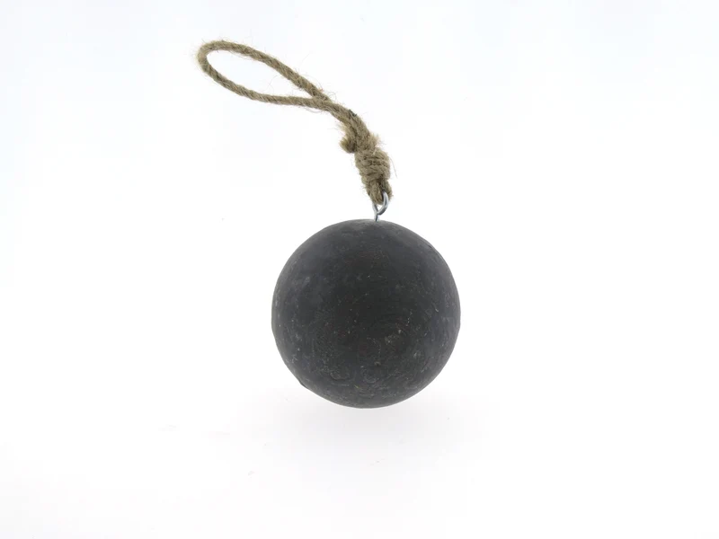 Kugel Holz Hang Schwarz Ø10cm