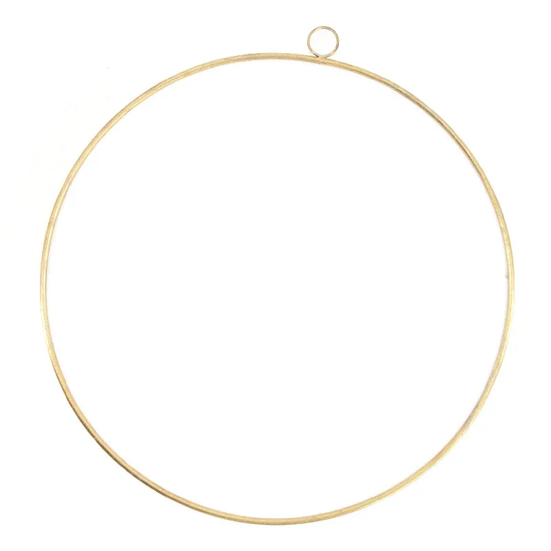 Ring Metall Ø59x1cm Gold weiß-gewaschen
