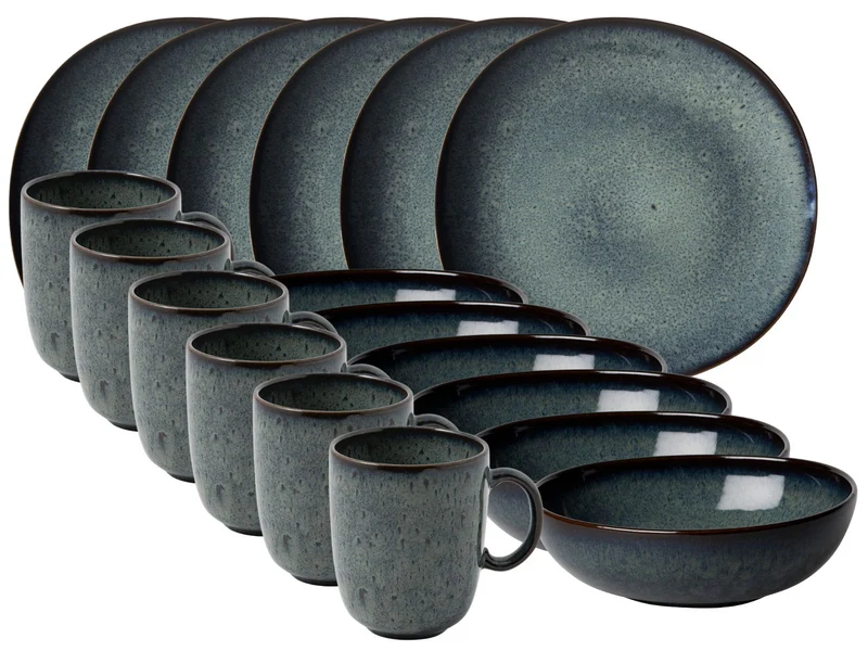 like. by Villeroy & Boch Lave gris Frühstücksset 18tlg