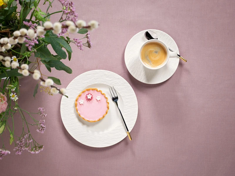Villeroy & Boch Manufacture Rock blanc Kaffeetasse mit Untertasse 2tlg.