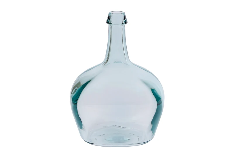 Vase "Diamant" theel. mattschwarzes Glas 9x9x10,5cm