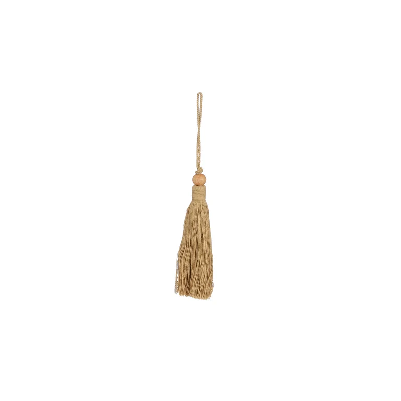 Decoratie ovaal op houten voet zwart - l34xb10xh57cm