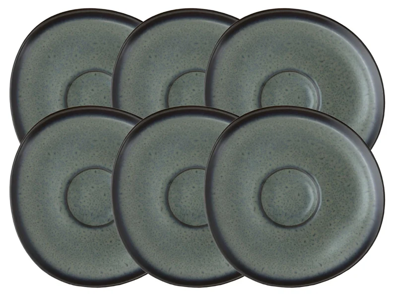 like. by Villeroy & Boch Lave gris Kaffeeuntertasse 15cm Set6