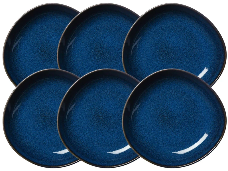 like. by Villeroy & Boch Lave bleu Schale flach klein 22 cm Set6