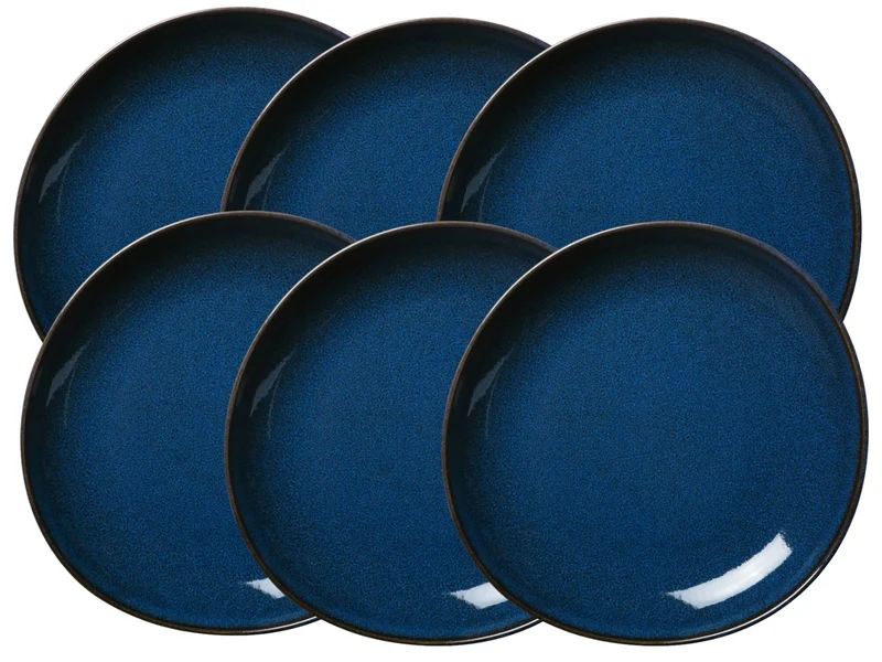 like. by Villeroy & Boch Lave bleu Schale flach 28 cm Set6