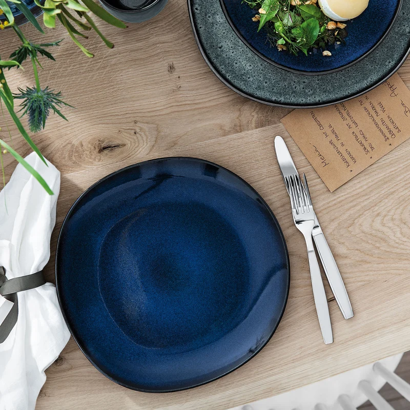 like. by Villeroy & Boch Lave bleu Schale flach 28 cm Set6