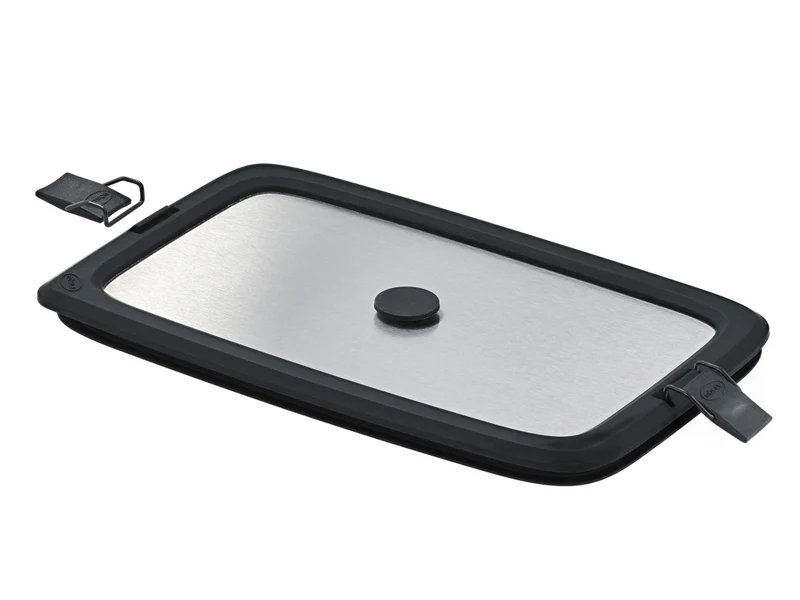Rösle FLEXX 2GO Edelstahldeckel eckig mit Clips 26x16,2cm 1,5l