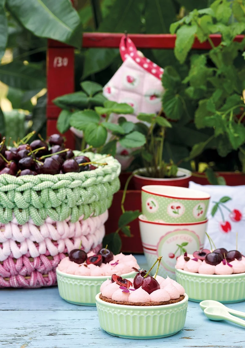 Greengate Alice Müslischale dusty green 14 cm Set6